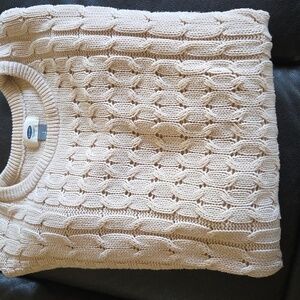 Old Navy Beige Cable Knit Sweater
